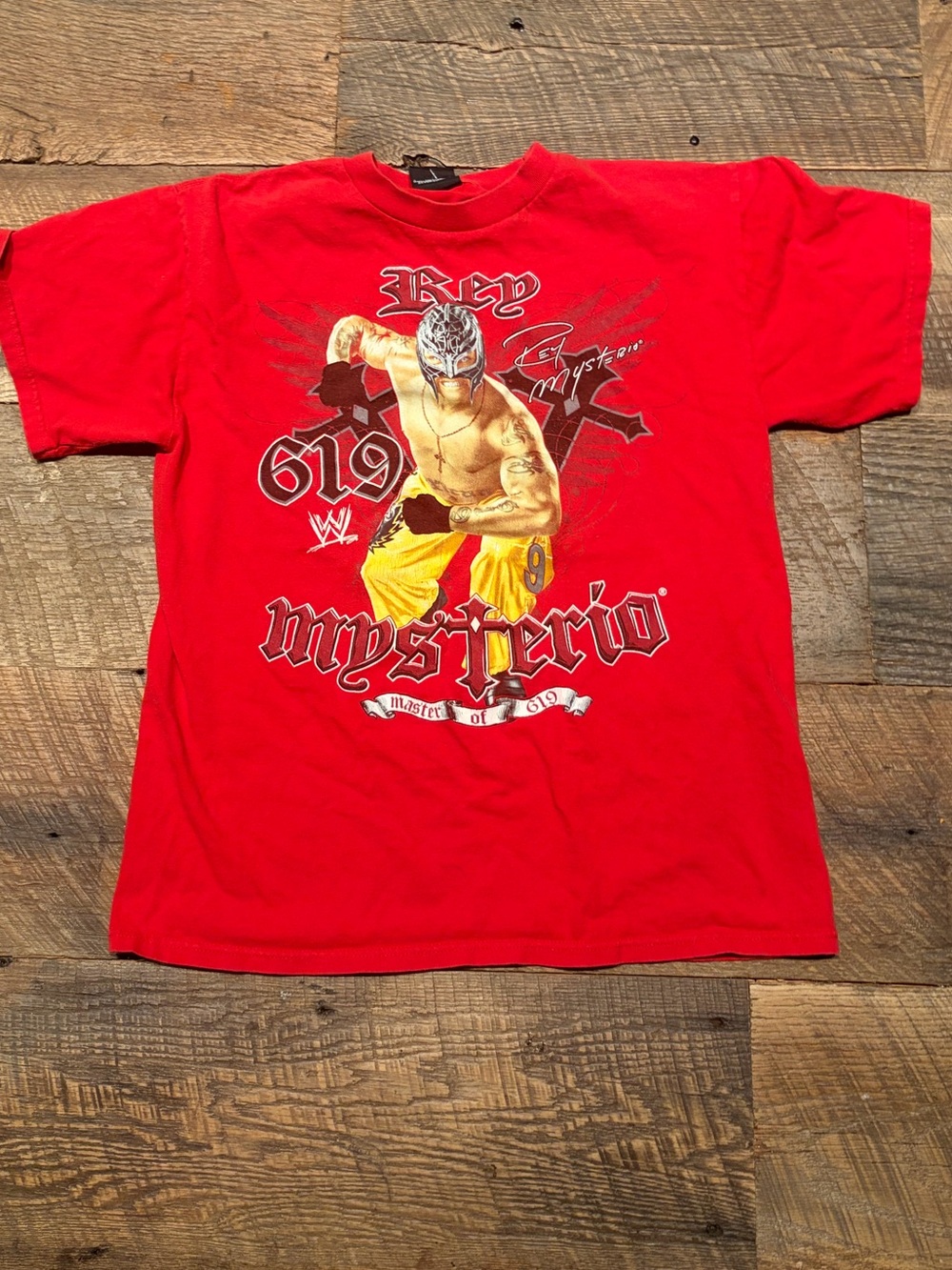 Vintage 2007 WWE Rey Mysterio 619 Graphic Tee Size M